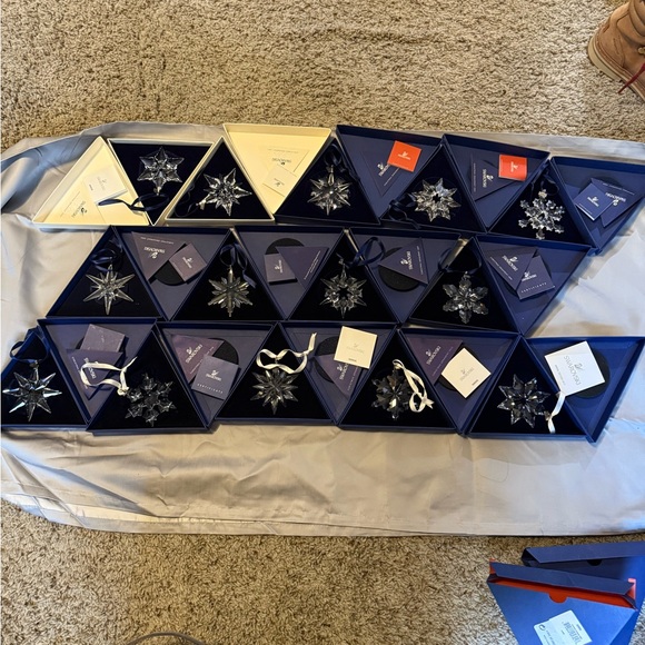 Swarovski Christmas ornament bundle lot of 14 years - Picture 2 of 12